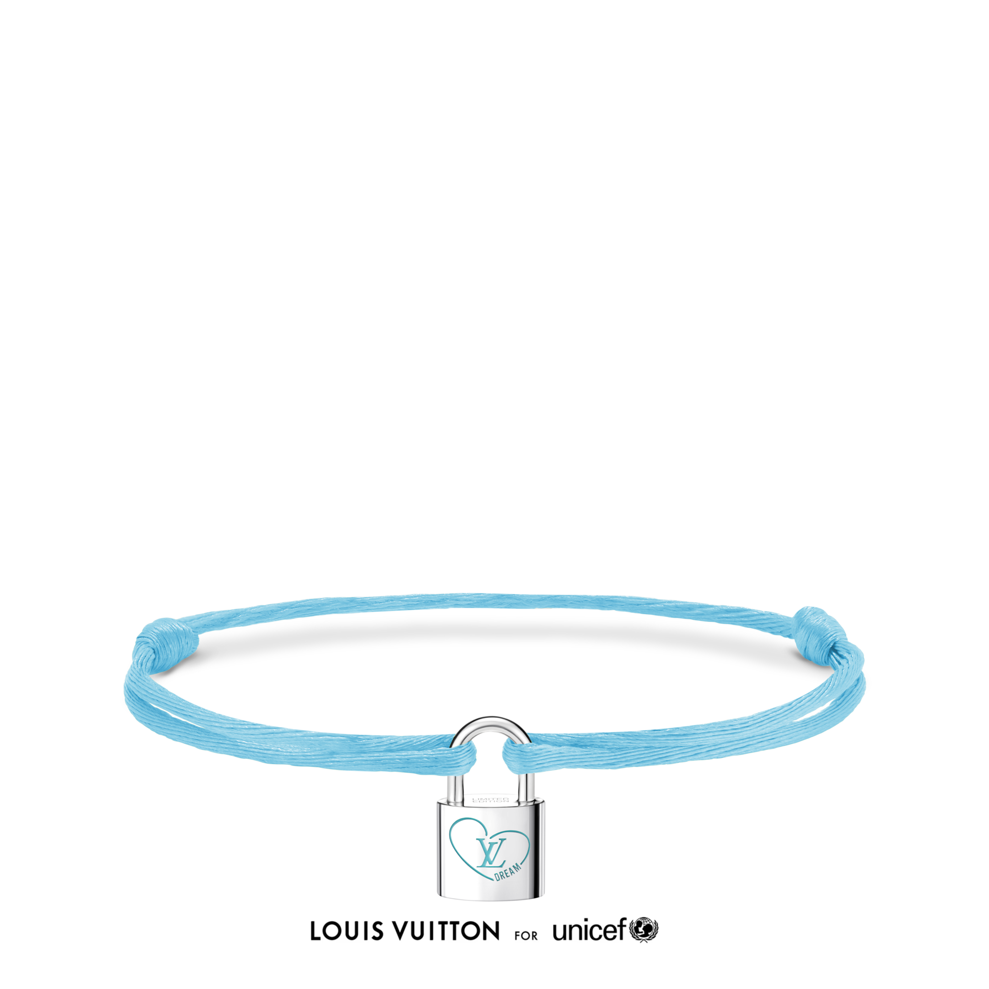 ルイ・ヴィトン ロックイット ハート ブレスレット　フィリックス Silver Lockit x Felix Bracelet, Sterling Silver, Blue Lacquer and